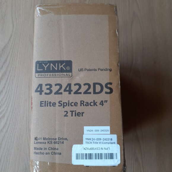New Spice Rack - LYNK Elite 4 1/4" 2-Tier Pull Out Spice Rack Organizer - Picture 7 of 7